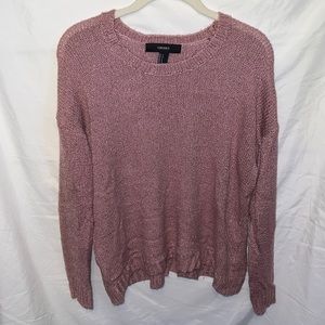 Forever 21 pink knit sweater. Size S